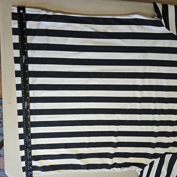 Cliff Keen Athletic Referee Shirt Men's XXL Black White Stripe Long Sleeve Zip - Picture 7 of 15